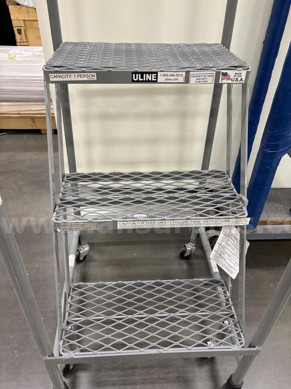 Uline Rolling Step Ladder