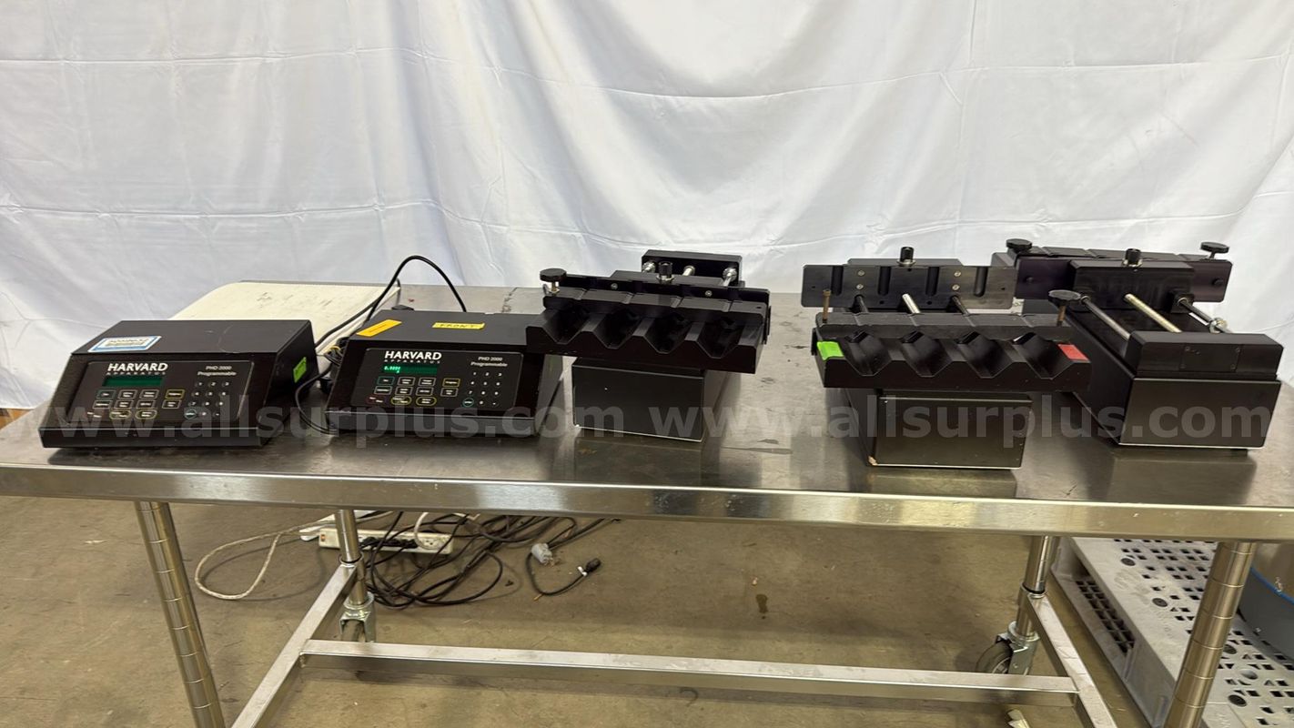 5pcs Harvard Apparatus PHD 2000 Programmable Syringe Pump, 70-2023 Series, Dual Voltage, RS-232, CE