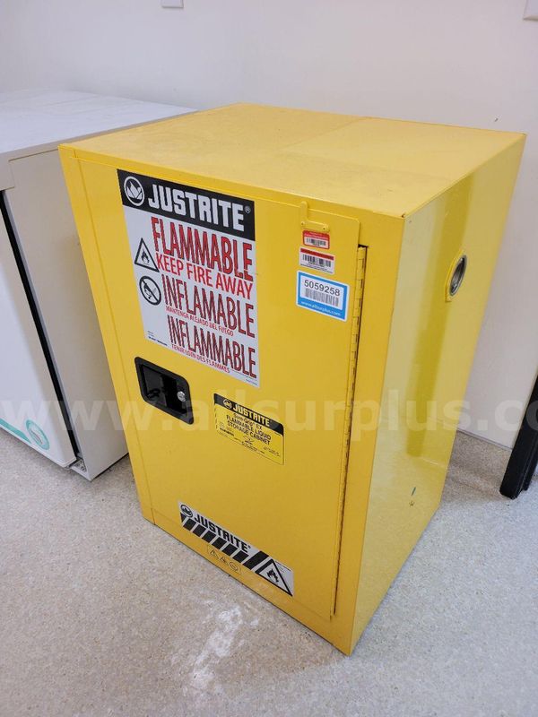 3pcs Justrite Chemical Storage Cabinets