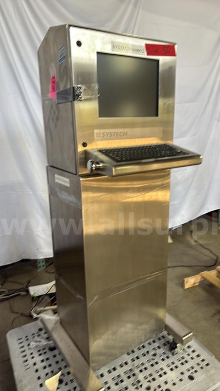 Systech Sentri 2 Industrial Stainless Steel Workstation Terminal with Integrated Keyboard and Trackball