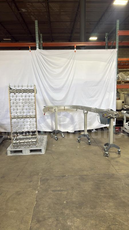 FlexLink Modular Chain Conveyor with Roller Return System, 1215 ft Length, 46 in Width