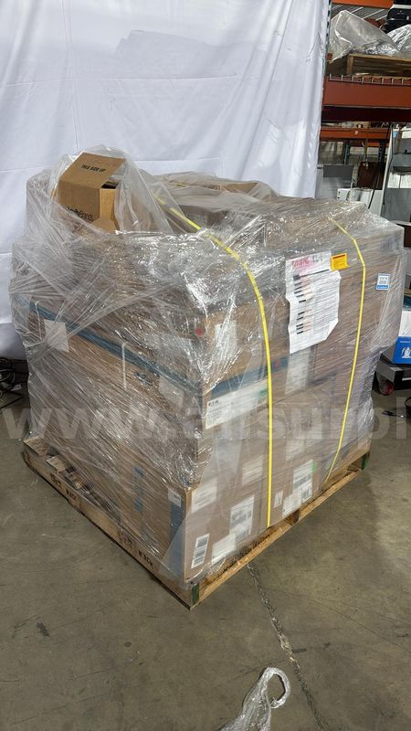 Pallet: Eaton Panelboard PRL1X3225X30C, Lithonia LED Housings, Cree Area Light, Trims