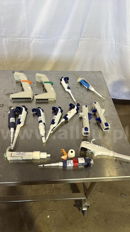 Lab Pipette Lot (14pcs): Thermo Matrix Multichannel, Sartorius eLINE 5000, Manual Adjustable Volumes