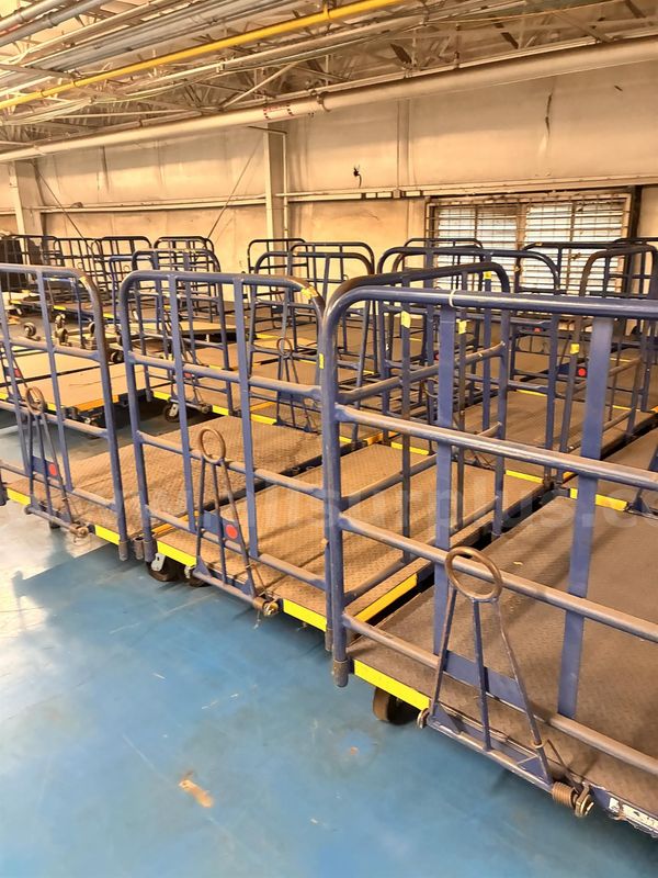 8 Ea., Mid-State 40"x60" Steel Carts, Mdl. 224R