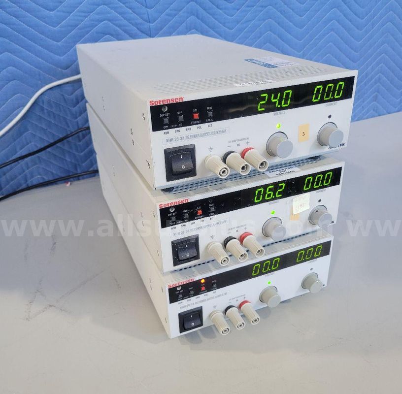 3ea Sorensen Ametek XHR33-33 DC Power Supplies