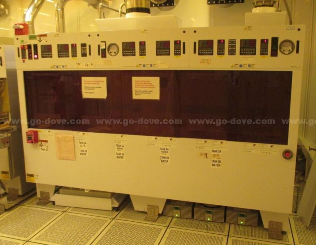 Wafer Process Systems WPS-SQFFH-950-PVC-C "First Template" Wet Bench