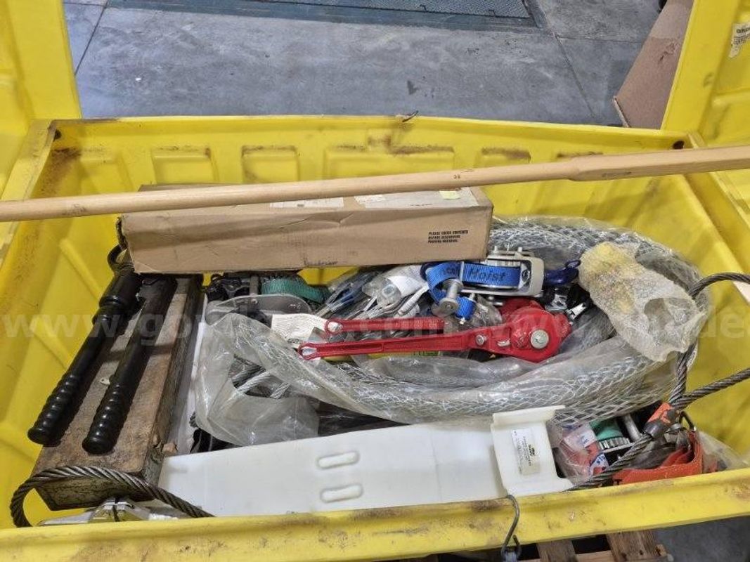 Pallets of Misc Lineman Tools, Zip Ties