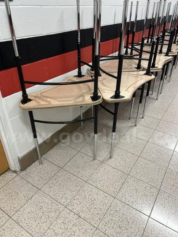 30 Gently Used Triangular Student Desks
