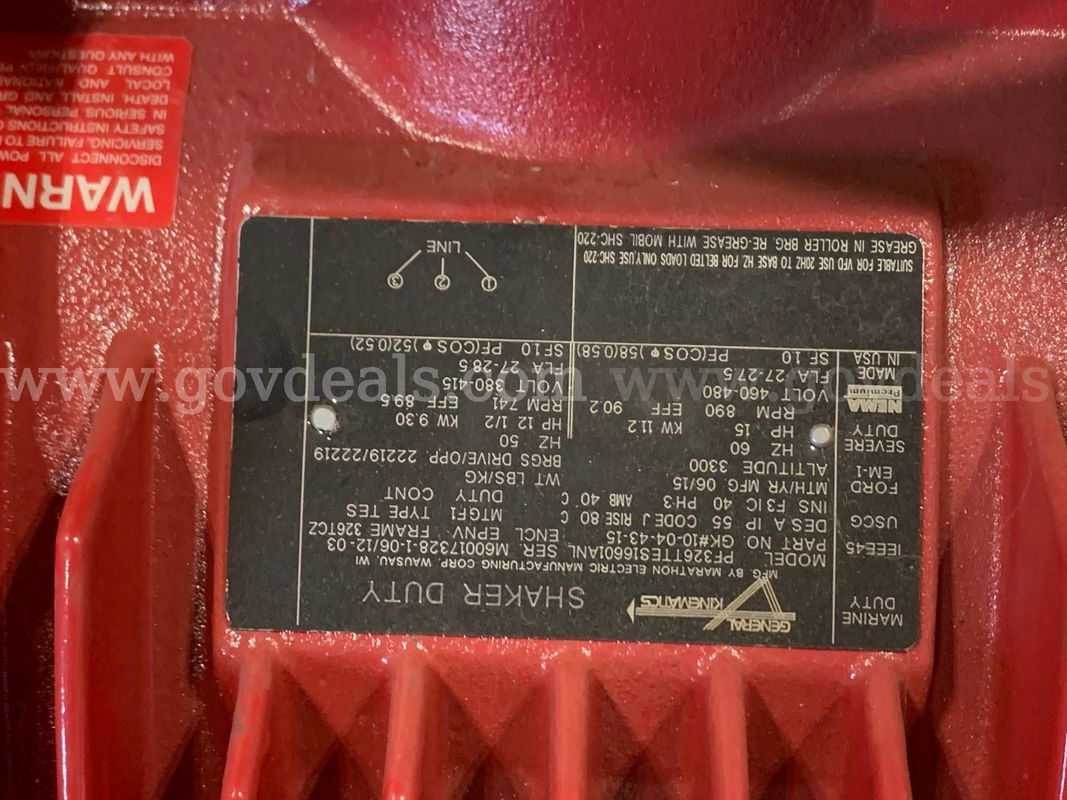 Motor,Electric, Qa 0, 900, 15, Explosion Proof, Coal Feeder