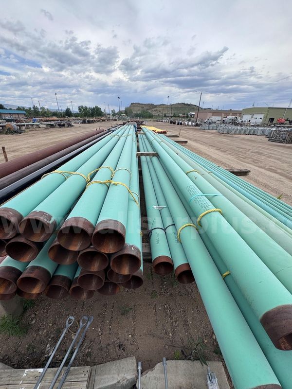 Pipe, 6in OD x 0.188in WT, CS, GR X52M, FBE, Unused, Approx. 29 jnts / 1,238ft