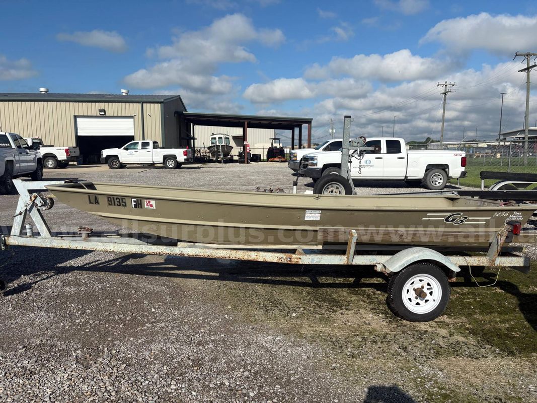 Jon Boat & Trailer, 2003 G3 Boat, w/ Little Dude Trailer