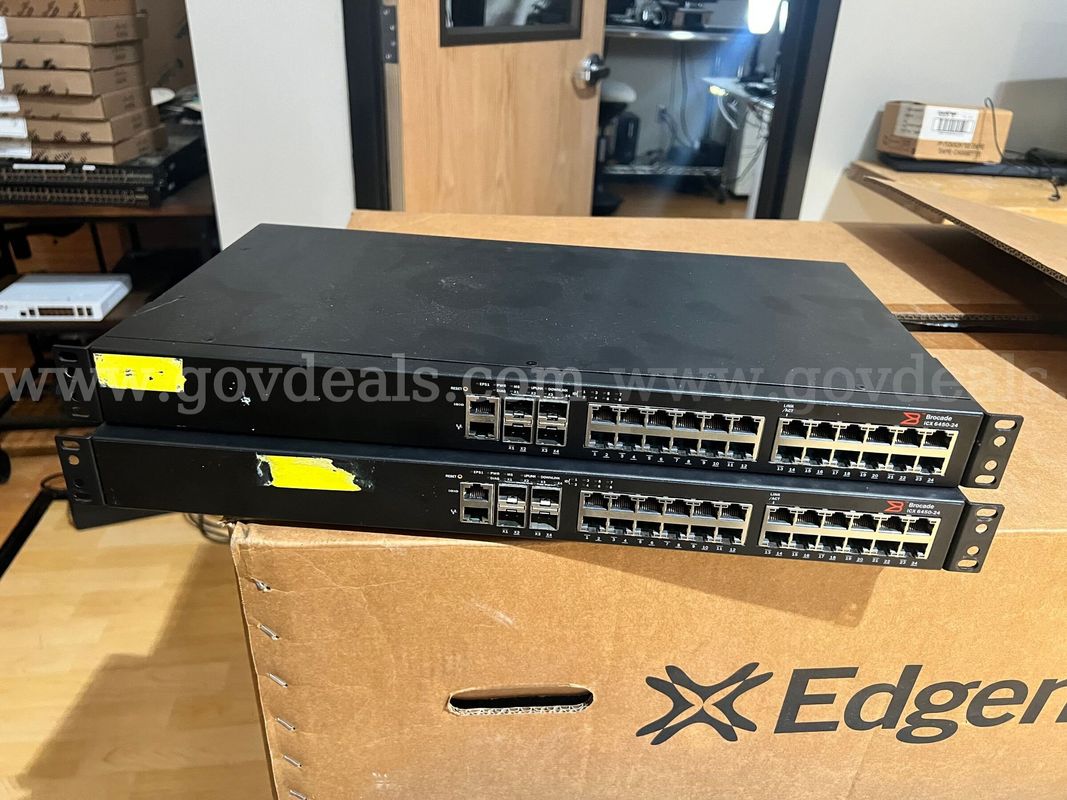 (x2) Brocade/Ruckus ICX 6450-24 Port Non-POE Network Switches