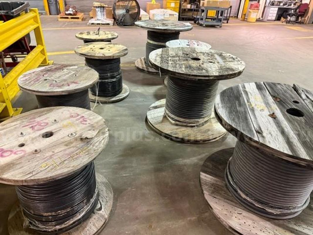 Cable Reels, Okonite, 6 3/C, 2 AWG to 10AWG, 8 Reels, Approx 4,518 LBS