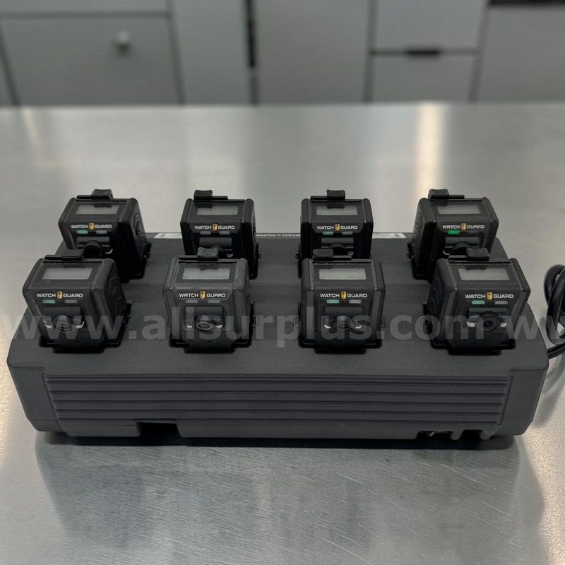 (8) WatchGuard VISTA Body Cameras with 8-Bay Charging/Docking Station