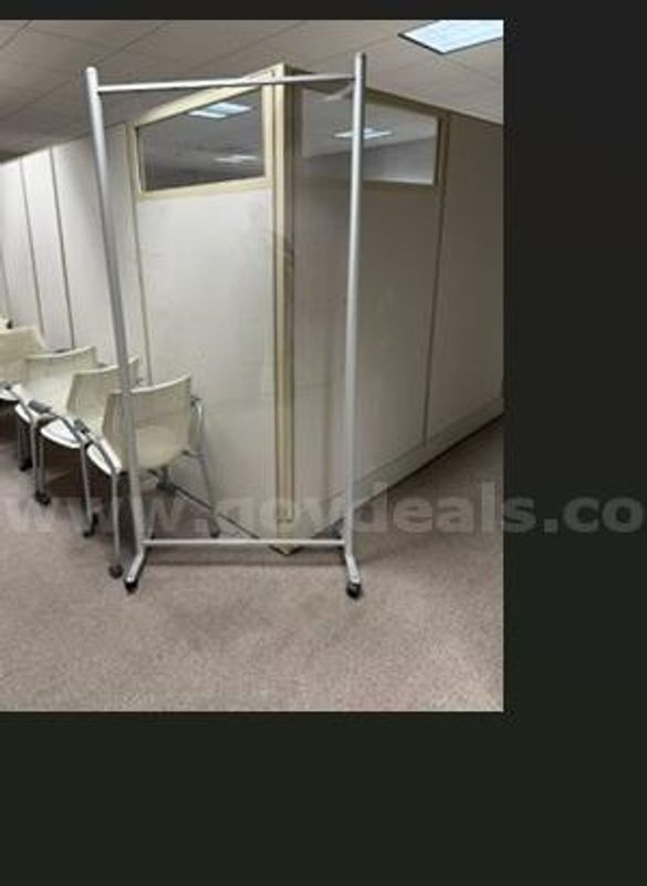 Clear Writing Board on Wheels