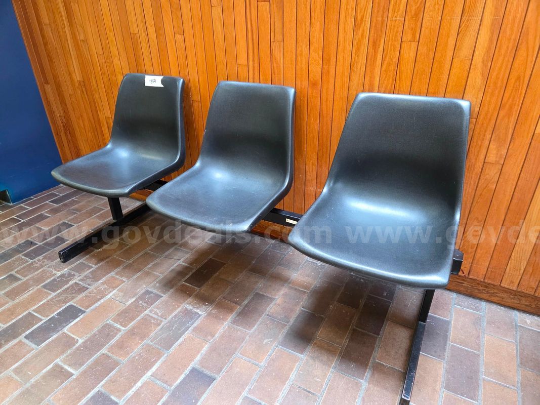 Black Plastic Chair Beam Seating