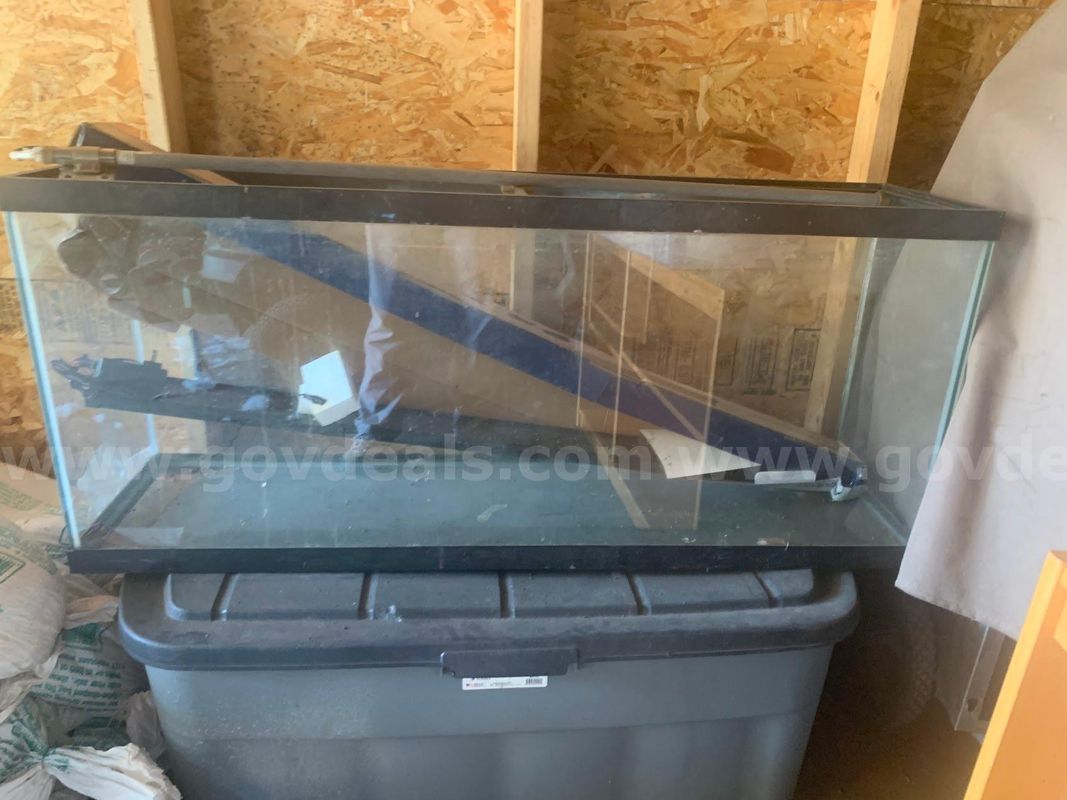 Large Fish Tank 48 x 21 x 13 - Start Bid $1.00 - Parks and Rec 419-353-0301 1245 W. Newton Rd.