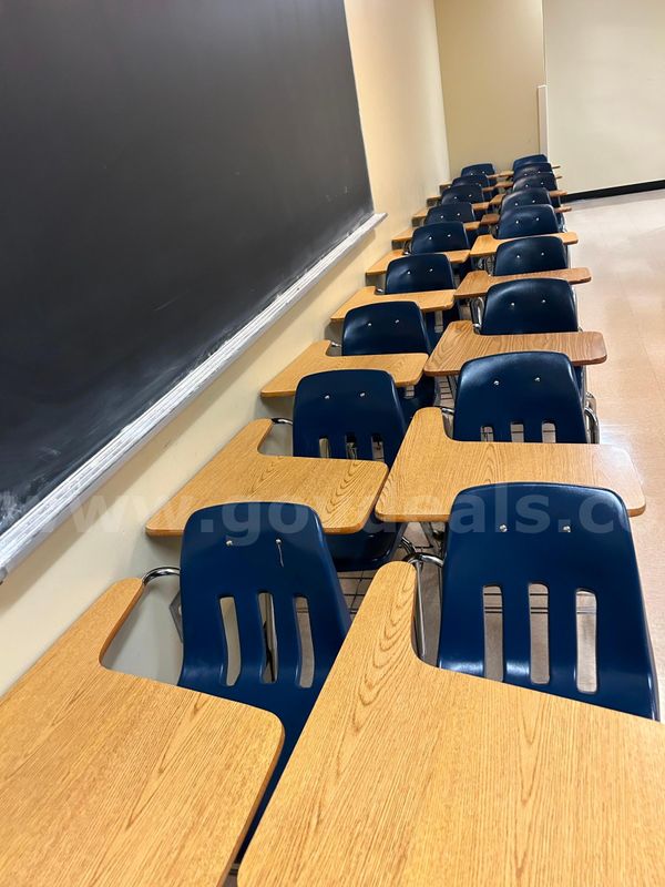 Lot of 10 School Desks (Blue)