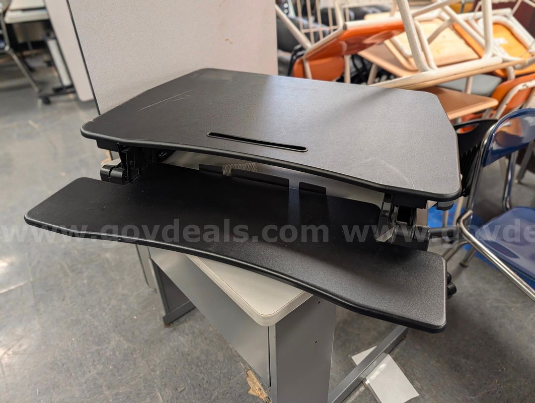 Lot of Height-Adjustable Monitor & Keyboard Stand (Qty. 4)