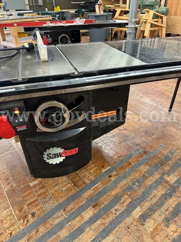 Lot of 2x SawStop Table Saws: SawStop Professional Cabinet Saw -Table Saw with Extension 10" blade