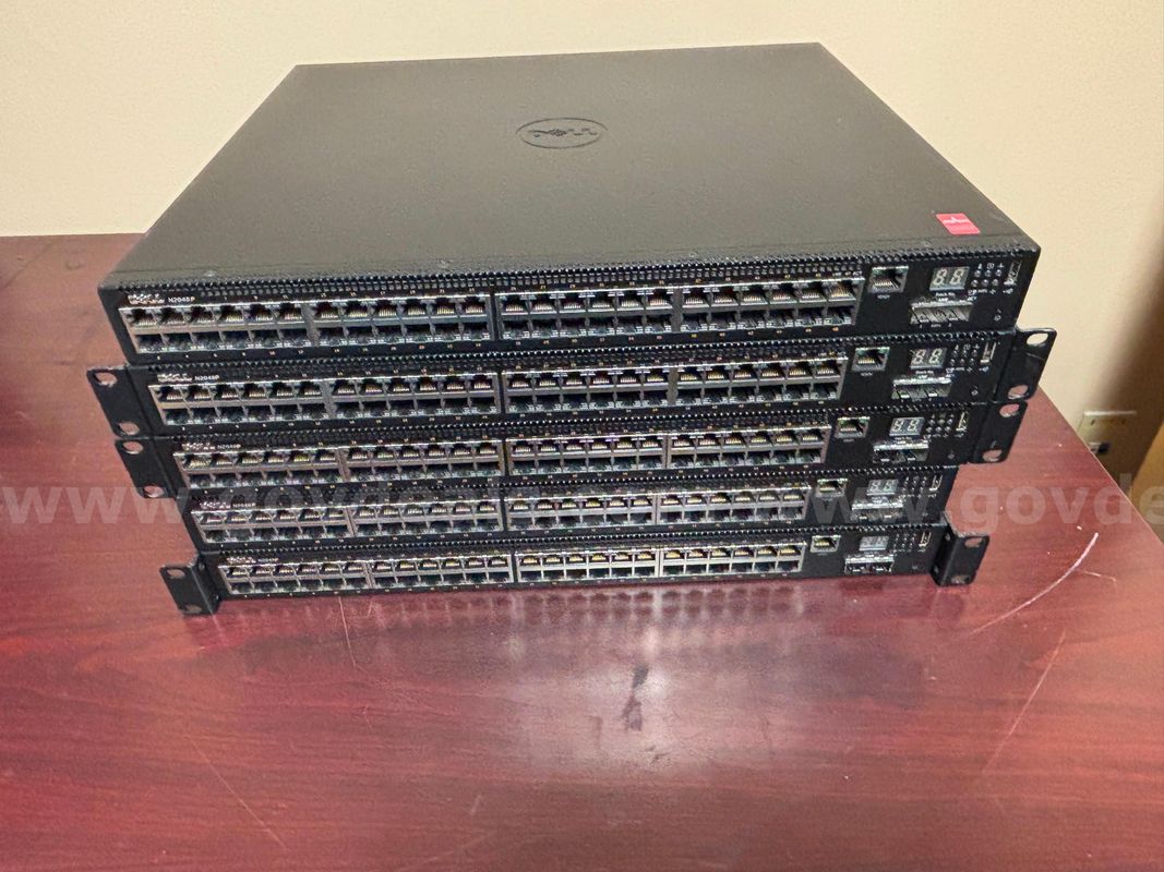 Five Dell N2048P Network Switches (selling as parts)