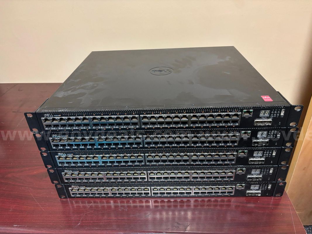 Five Dell N2048P Network Switches (selling as parts)