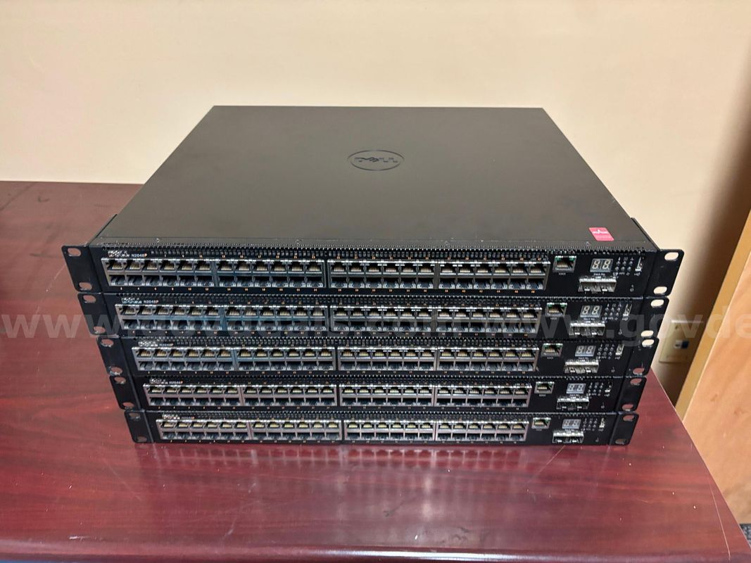 Five Dell N2048P Network Switches (selling as parts)