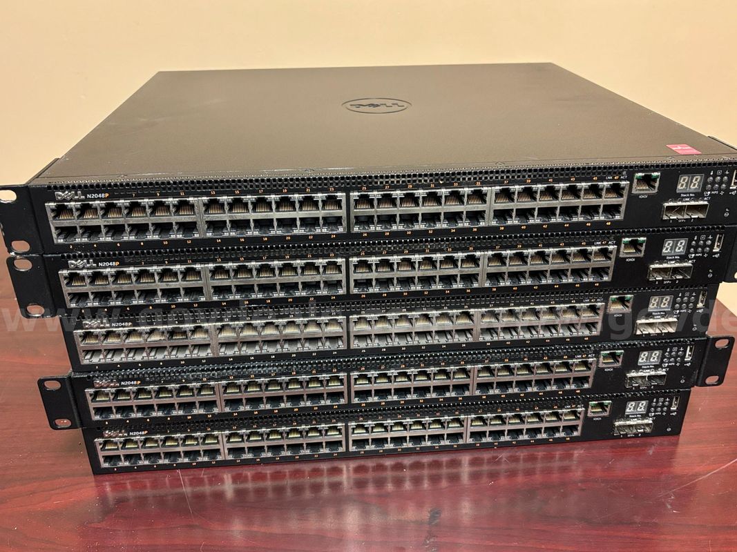 Five Dell N2048P Network Switches (selling as parts)