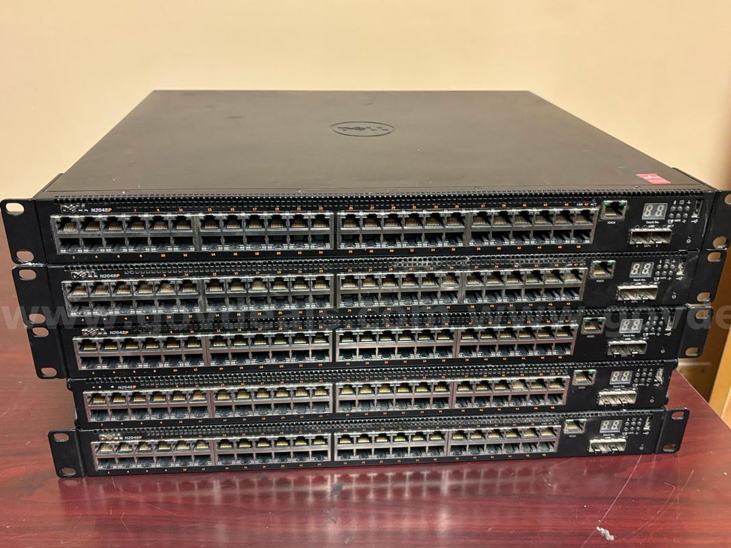 Five Dell N2048P Network Switches (selling as parts)