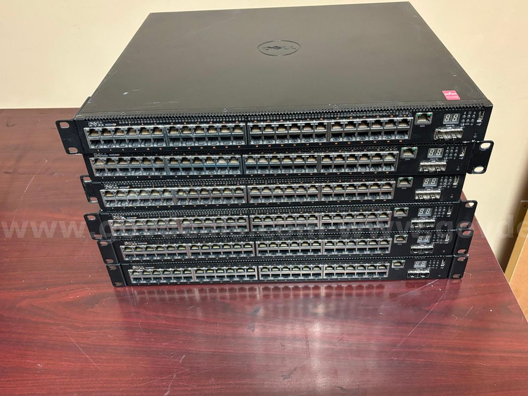 Six Dell N2048P Network Switches (selling as parts)