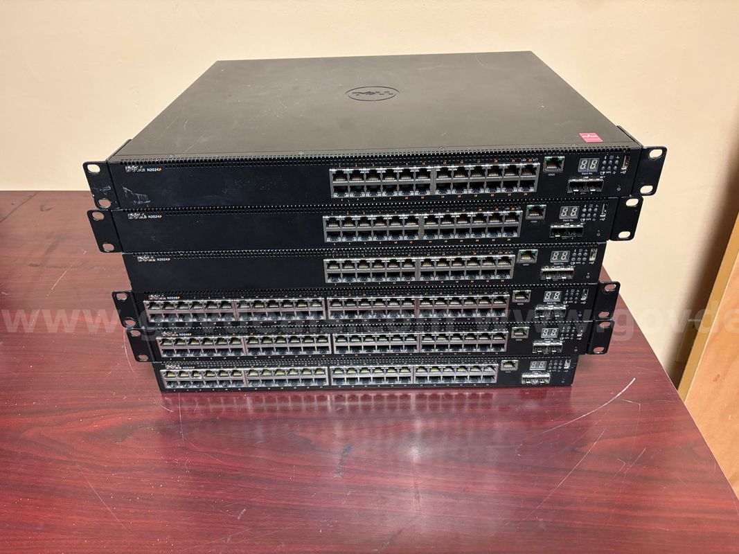 Six Dell Network Switches (3x N2048P and 3x N2024P) (selling as parts)