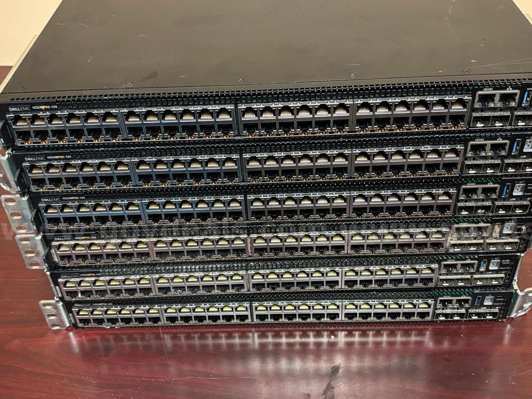 Six Dell N3248 PXE-ON Network Switches (selling as parts)
