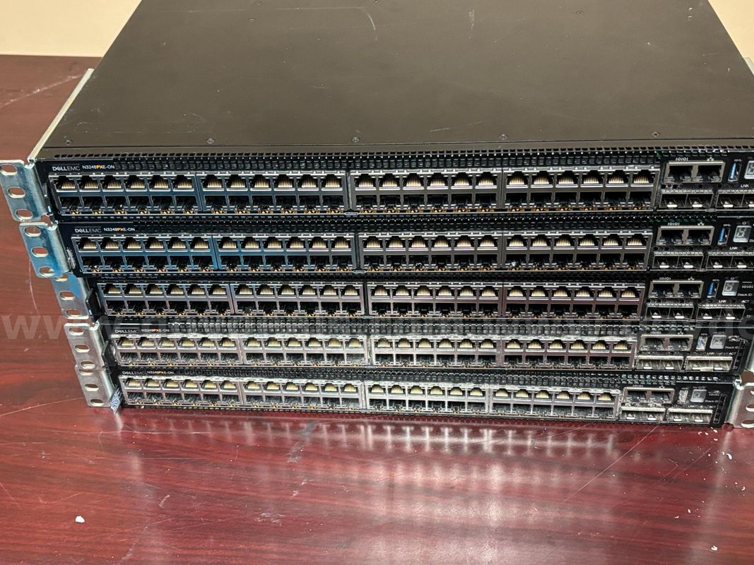 Five Dell N3248 PXE-ON Network Switches (selling as parts)
