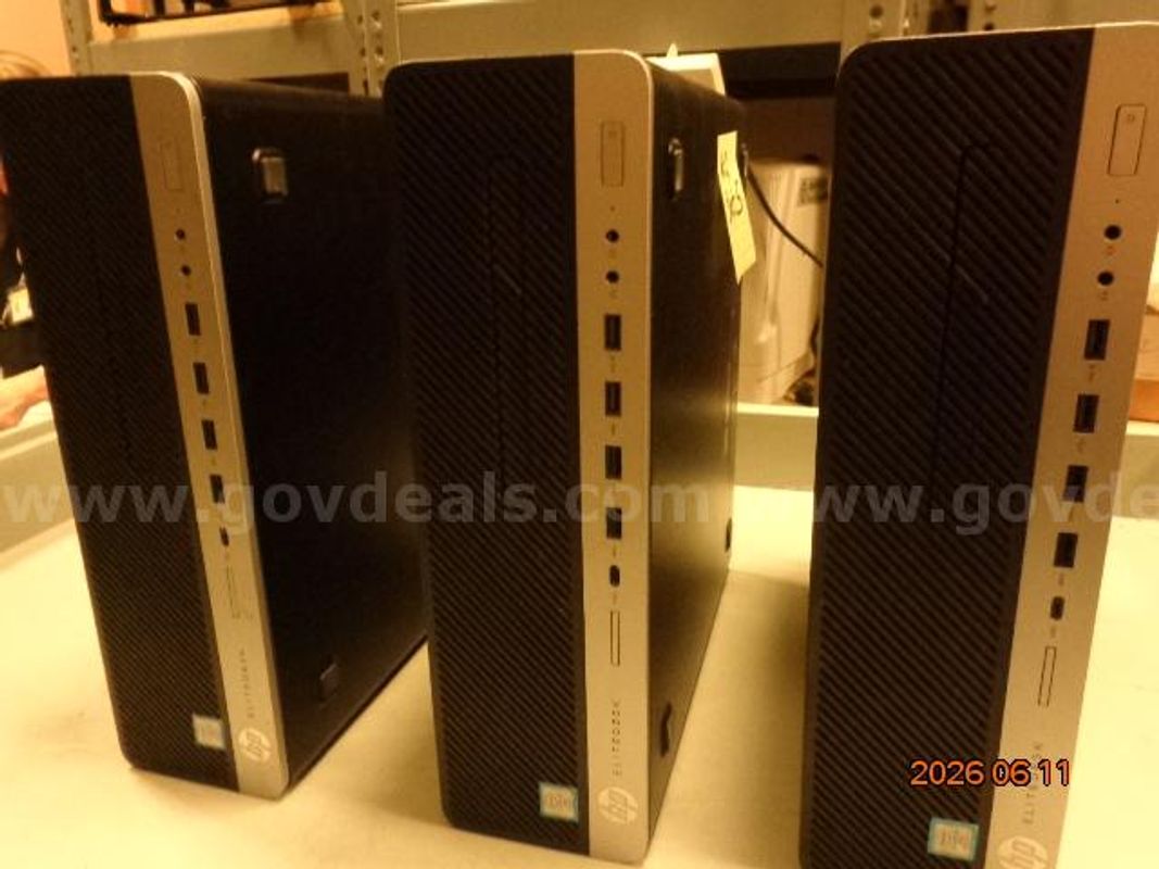1 Lot Of 3 Hp Elitedesk Computers
