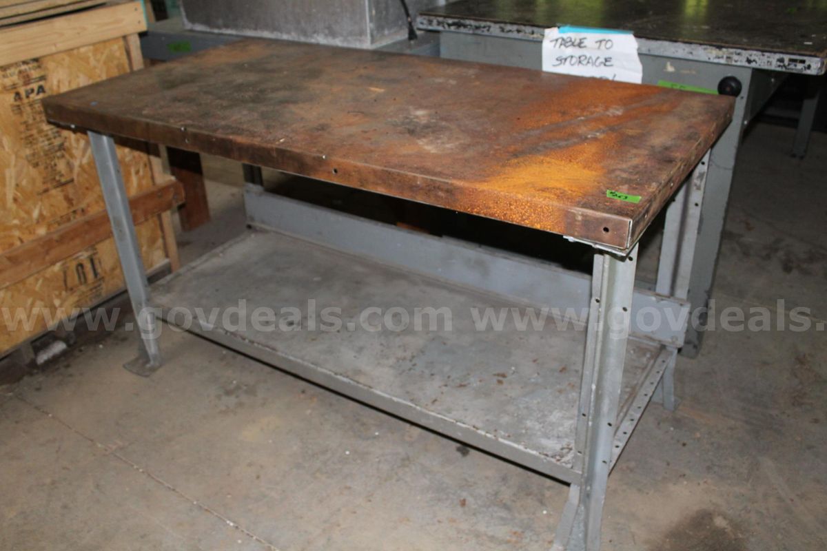 Steel workbench