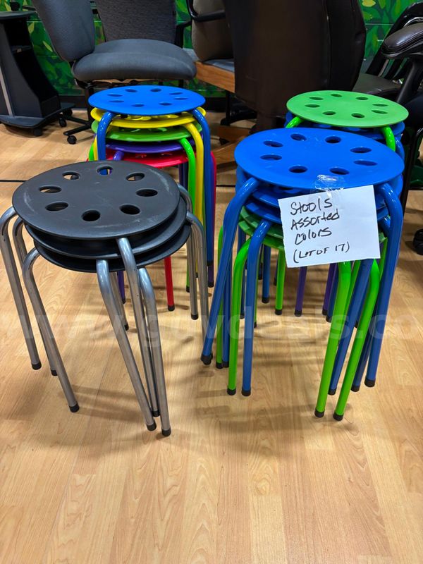Assorted Color Stools (Lot of 17) UWE