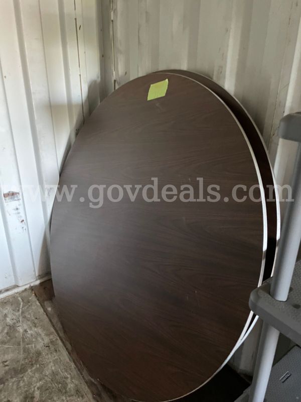 Lot of Two (2) 5' Round Tables
