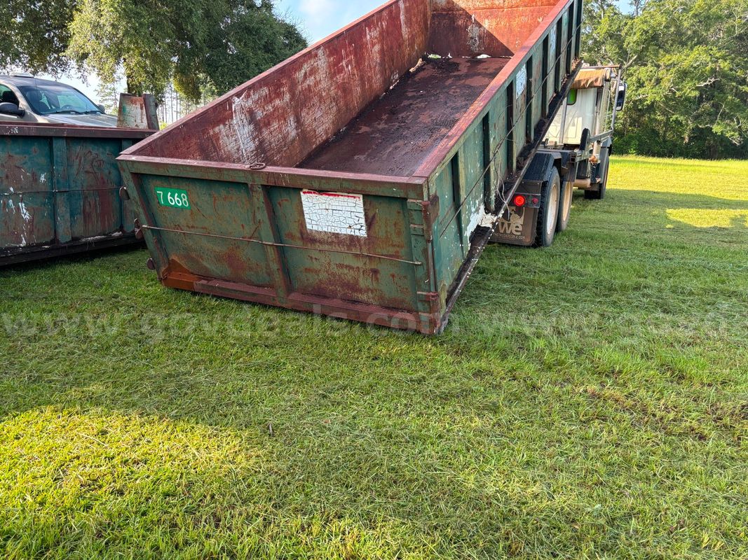 2 - 20 Yard Hooklift Roll Off Containers