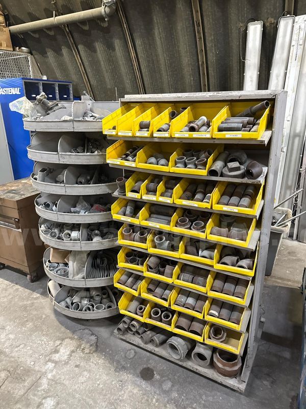 Qty. 3 Parts Storage Racks w/ Contents