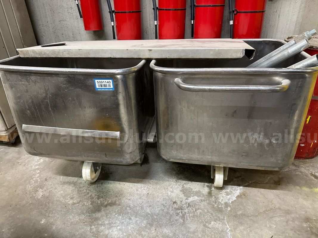 Stainless Steel Wheeled Totes