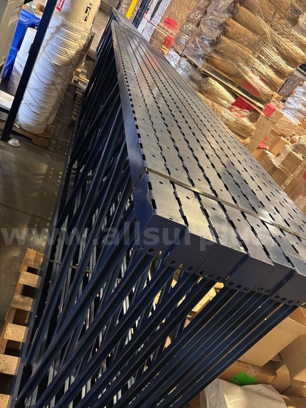 ** NEW ** 15 Ea. US Storage Pallet Racking Uprights, 16ft x 48in Sturdibilt 3x3 Blue