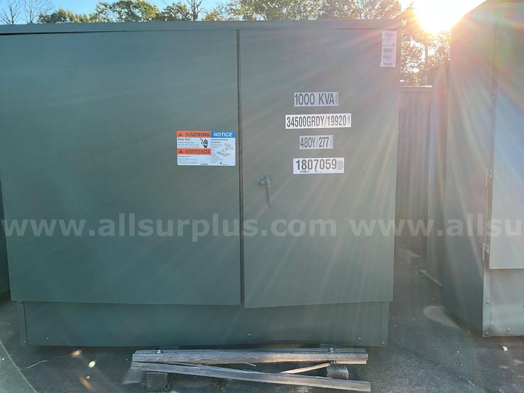 (Qty. 2) 1000 KVA Pad Transformers - NEW & Unused