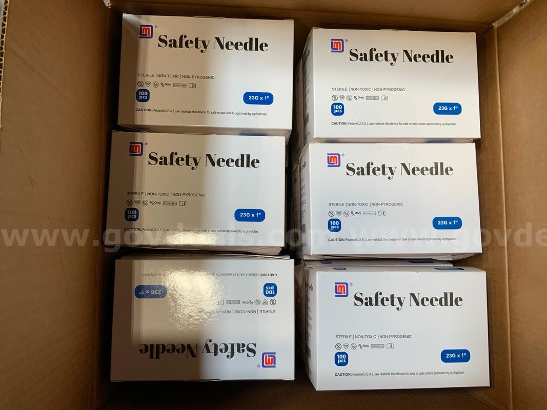 3 Boxes LM 23Gx1" Safety Needle
