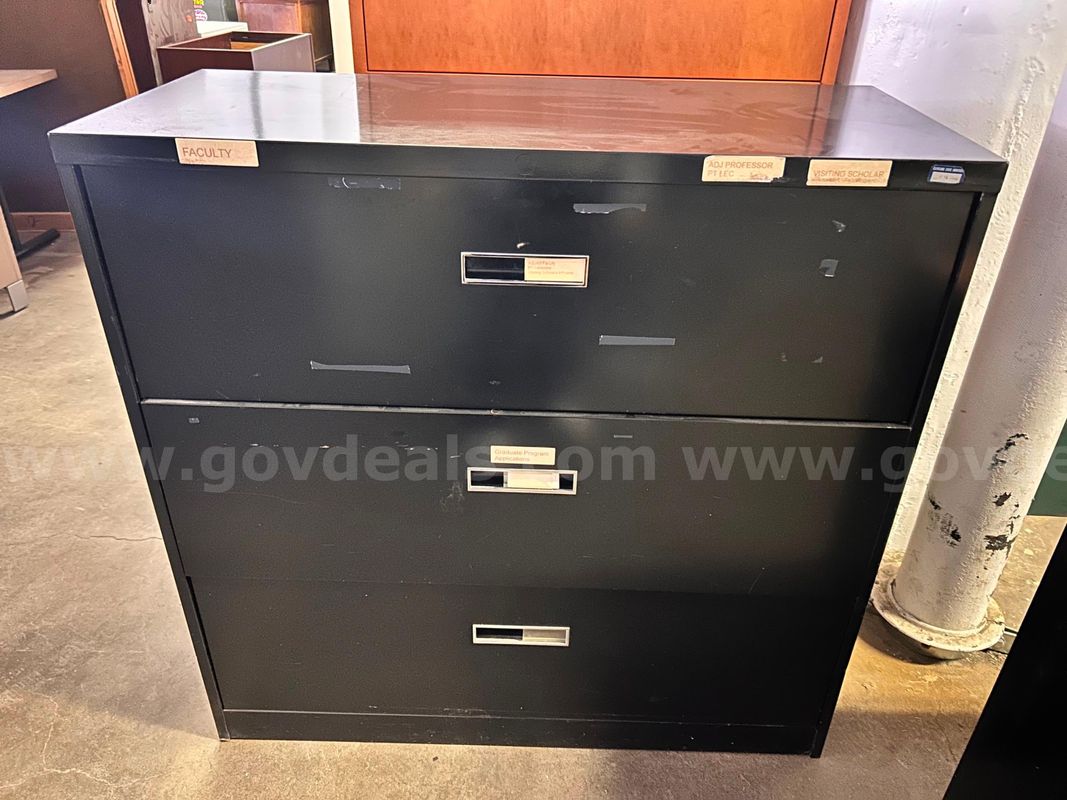 Lateral File Cabinet – Black