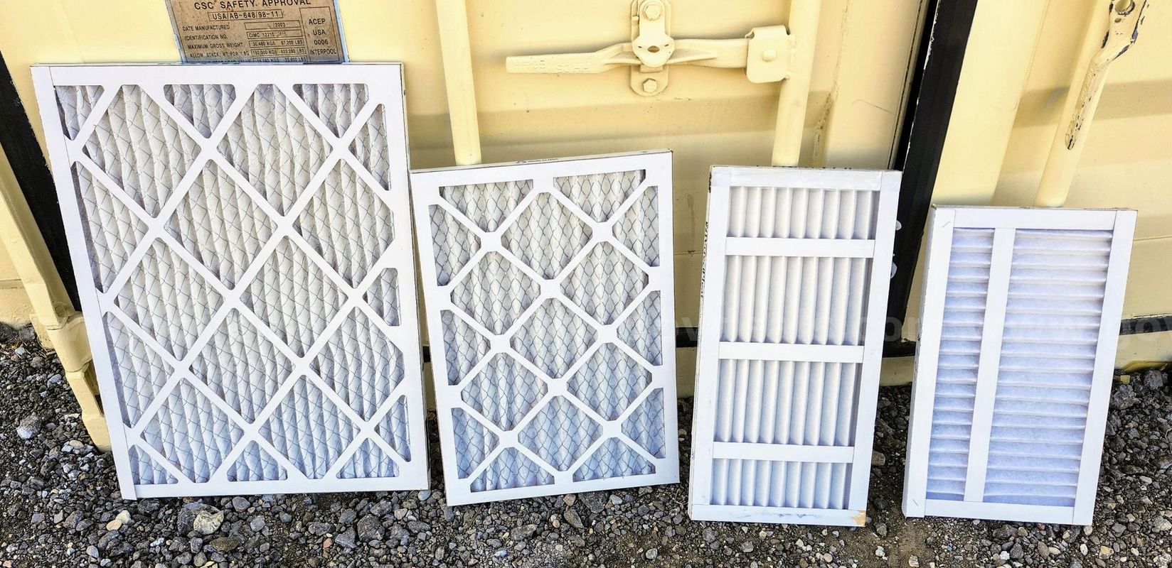 Lot of Furnace / HVAC Air Filters – Various Sizes (Buyer Responsible For Loading)