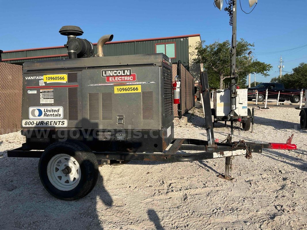 2019 Lincoln Electric Vantage 549 Welder, Deutz Diesel, Trailer Mounted