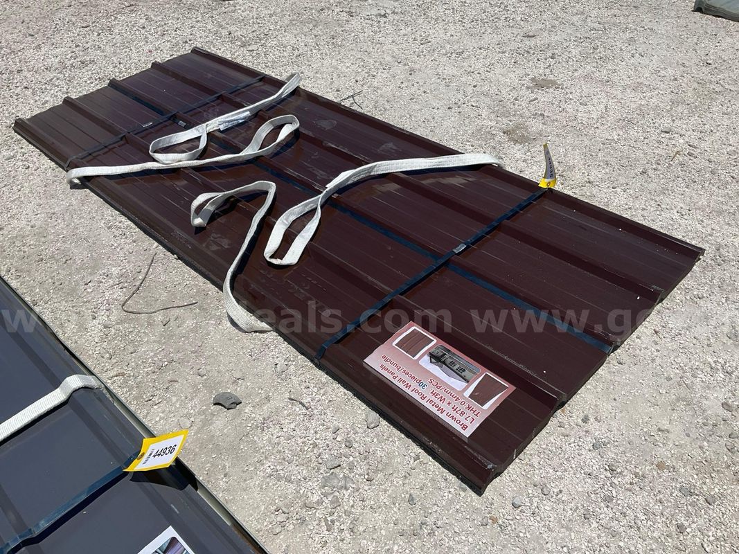 Unused Metal Roof Wall Panels; Approx 3 Ft W X 7.87 Ft; Approx 30 Pcs