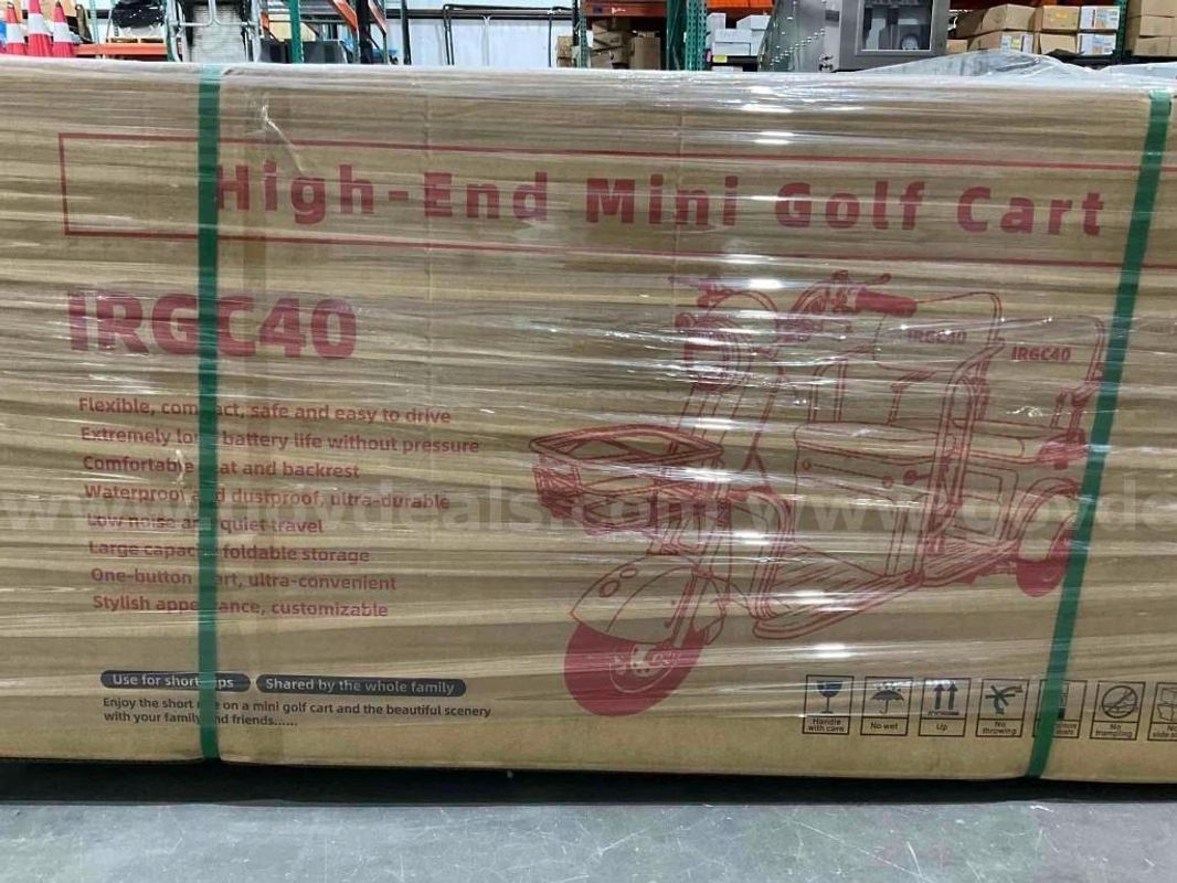 New Irgc40 3wheel Mini Tricycle Golf Cart, Electric, 3-Speed Adjustable, Led Smart Operation Screen
