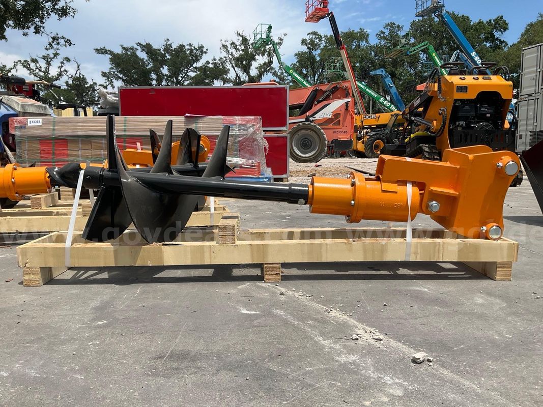 Unused Cat 303 Excavator Auger With Bracket Reducer