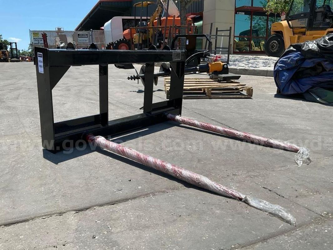 Unused 2026 Bale Fork Attachment Model Bf47 For Universal Skid Steer